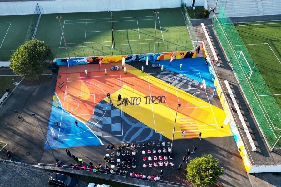 Complexo Desportivo Municipal ganha nova valência com inauguração de Campo de Basketart 3X3